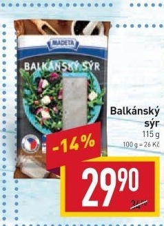 Balkánský sýr Madeta