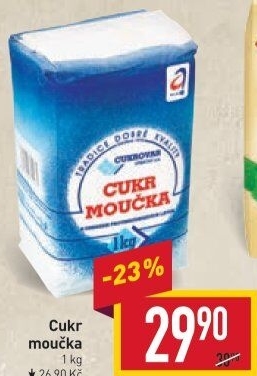 Cukr moučka Cukrovar Vrbátky