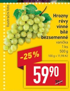 Hrozny bílé bezsemenné