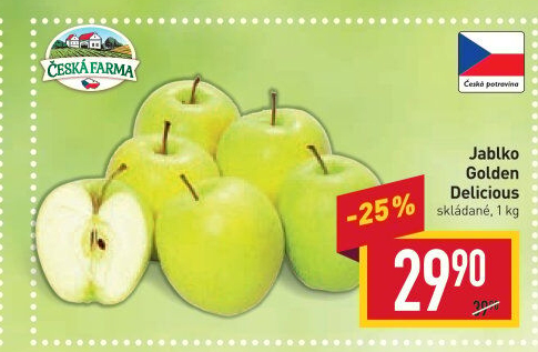 Jablka Golden Delicious Česká Farma