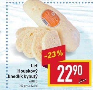Knedlík houskový kynutý Lef