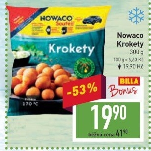 Krokety mražené Nowaco