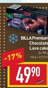 Lava Cake mražený Billa Premium