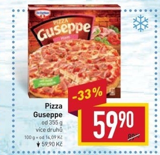 Pizza mražená Guseppe Dr. Oetker