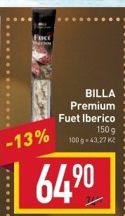 Salám Fuet Iberico Premium Billa