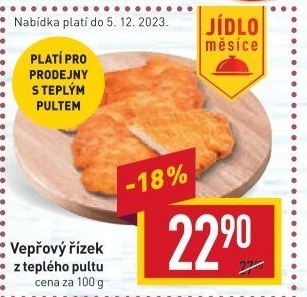 Smažený vepřový řízek