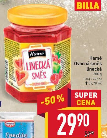 Směs ovocná linecká Hamé