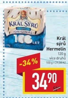 Sýr Hermelín Král sýrů