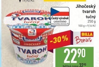 Tvaroh tučný Jihočeský Madeta