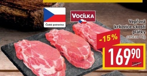 Vepřová krkovice s kostí Vocílka