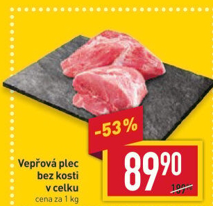 Vepřová plec bez kosti