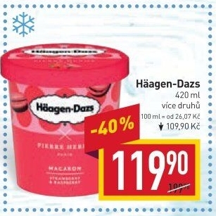 Zmrzlina v kelímku Häagen-Dazs