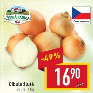 Cibule žlutá Česká Farma