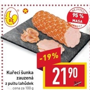 Šunka kuřecí zauzená nejvyšší jakosti DZ Klatovy