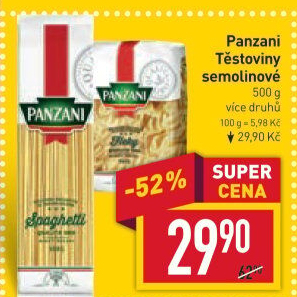 Těstoviny Panzani