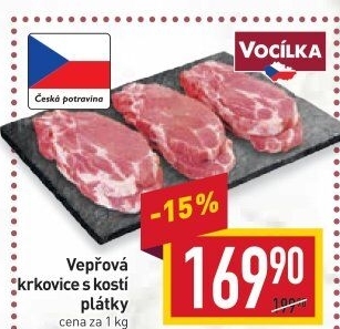 Vepřová krkovice s kostí Vocílka