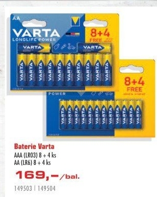 Baterie alkalické Longlife Power Varta