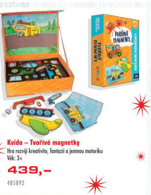 Hra Tvořivé magnetky Kvído Albi