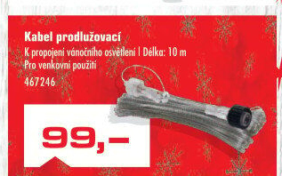 Kabel prodlužovací na LED osvětlení