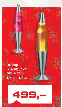 Lampa lávová Lollipop