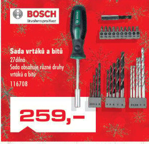 Sada vrtáků a bitů Bosch