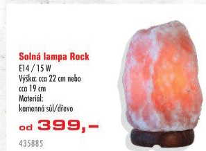Solná lampa Rock