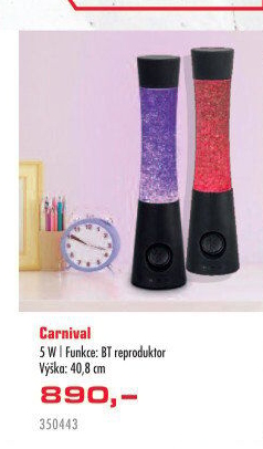 Stolní dekorativní lampa Carnival s reproduktorem Rabalux