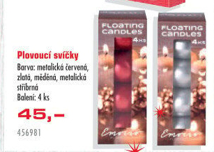 Svíčky plovoucí
