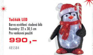 Vánoční dekorační LED figurka