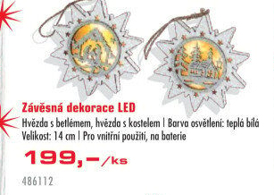 Vánoční dřevěné svítící LED dekorace