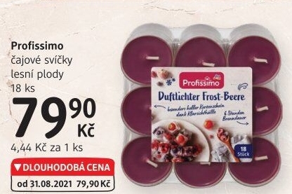 Svíčky čajové vonné Profissimo