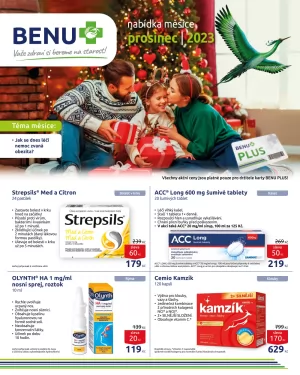 akční leták BENU Lékárna 1.12.2023-31.12.2023