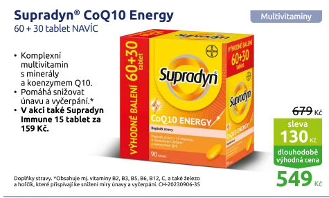 Doplněk stravy CoQ10 Energy Supradyn