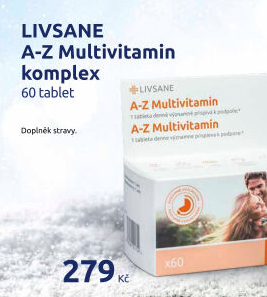 Doplněk stravy tablety A-Z Multivitamin komplex Livsane