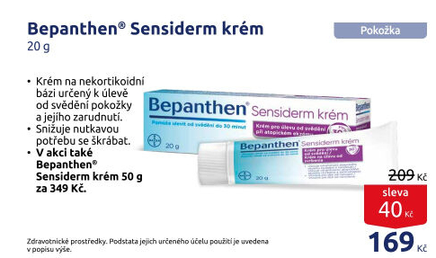 Krém na ekzémy Sensiderm Bepanthen