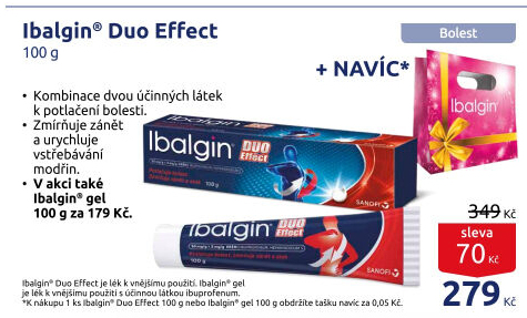 Krém proti bolesti Duo effect Ibalgin
