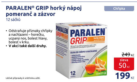 Nápoj horký Paralen Grip