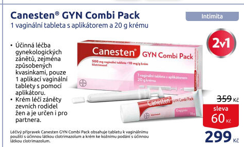 Sada na léčbu vaginální mykózy Combi Pack Gyn Canesten