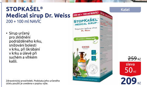 Sirup Stopkašel Dr. Weiss