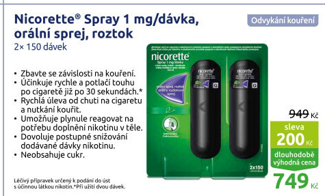 Sprej nikotinový Nicorette