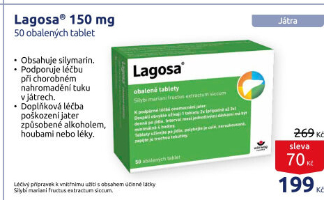 Tablety k léčbě onemocnění jater Lagosa