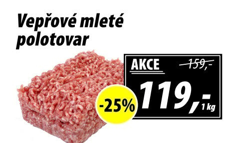 Maso mleté vepřové
