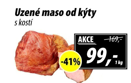 Uzené maso od kýty s kostí