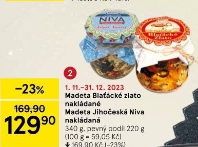 Nakládané Blaťácké Zlato Madeta