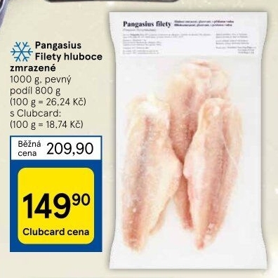 Pangasius filety mražený