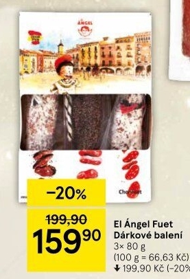 Salám Fuet El Ángel - dárkové balení