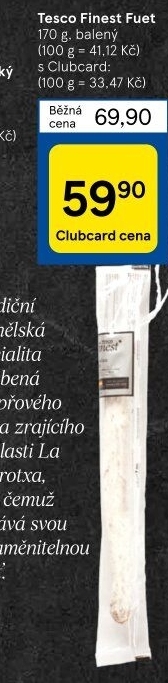 Salám Fuet Tesco Finest