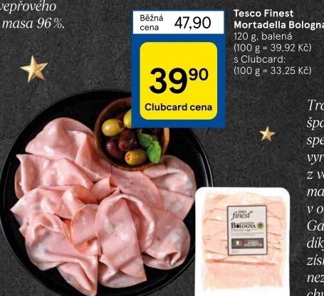 Salám Mortadella Tesco Finest