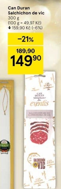 Salám salchion de VIC Exentis Can Duran