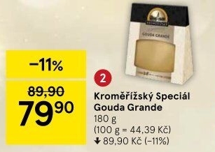 Sýr Gouda Grande Kroměřížský speciál